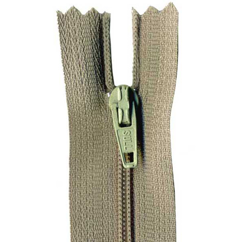 93315 Zip Dress 50cm Light Khaki