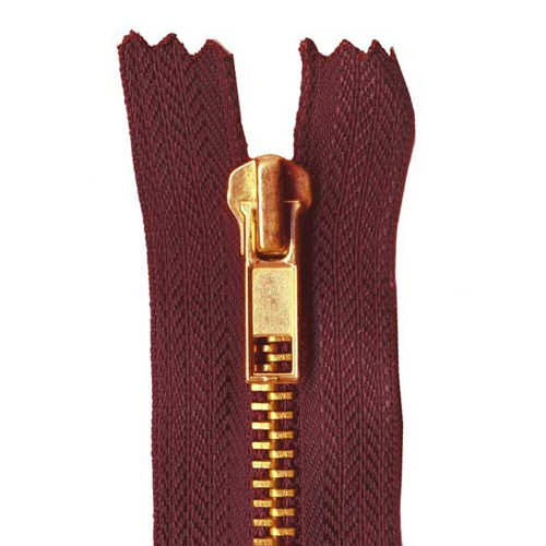 93330 Zip Jean 18cm Maroon