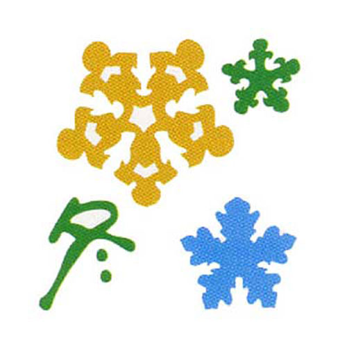 93643 Ezcut Standard Paper Die Snowbead Flake