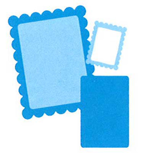93662 Ezcut Standard Paper Die Rectangle Frames