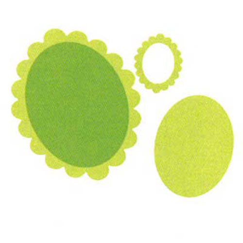 93664 Ezcut Standard Paper Die Oval Frames