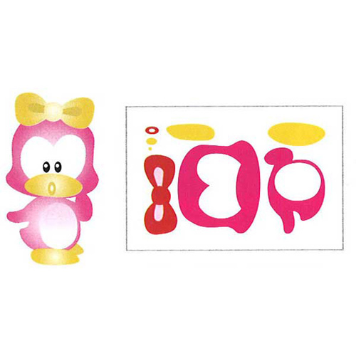 93692 Ezcut Standard Paper Die Penguin