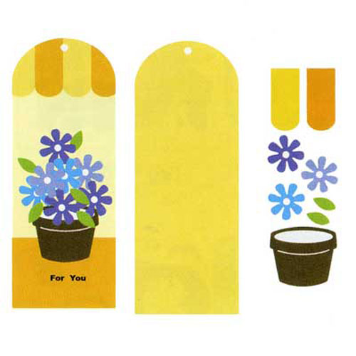 93699 Ezcut Standard Paper Die Flowerpot Bookmark