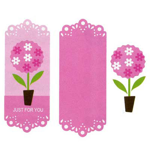 93710 Ezcut Standard Paper Die Flowerpot Bookmark