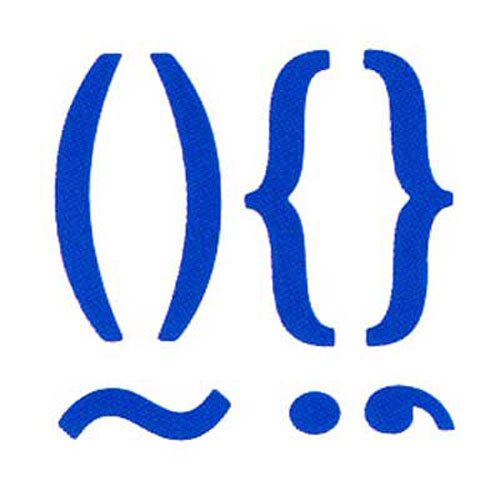 93765 Ezcut Thick Paper Die Punctuation