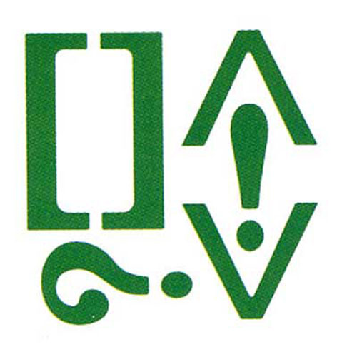 93766 Ezcut Thick Paper Die Punctuation