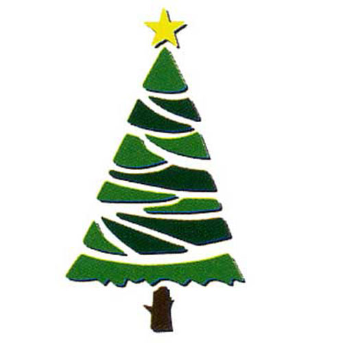 93788 Ezcut Double Embossing Plate Xmas Tree