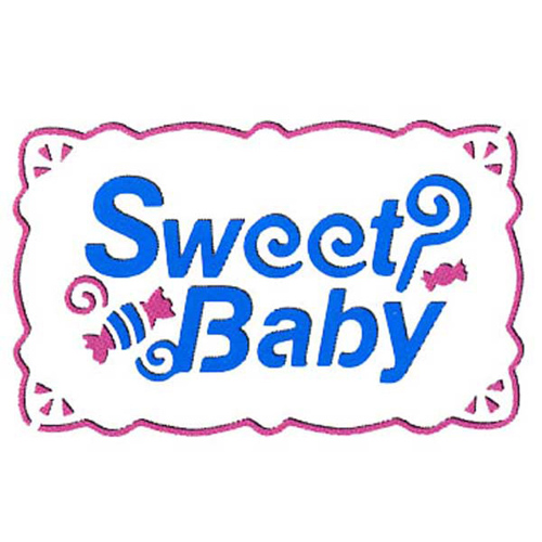 93803 Ezcut Double Embossing Plate Sweet Baby