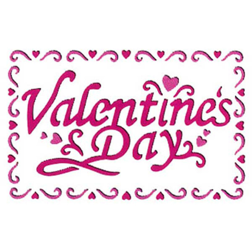 93804 Ezcut Double Embossing Plate Valentine