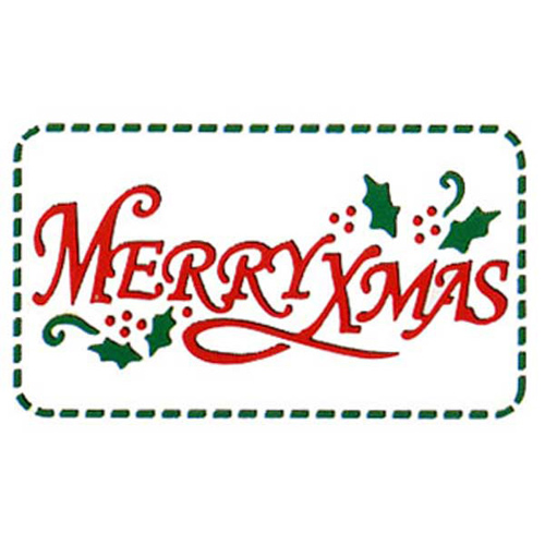 93805 Ezcut Double Embossing Plate Merry Christmas