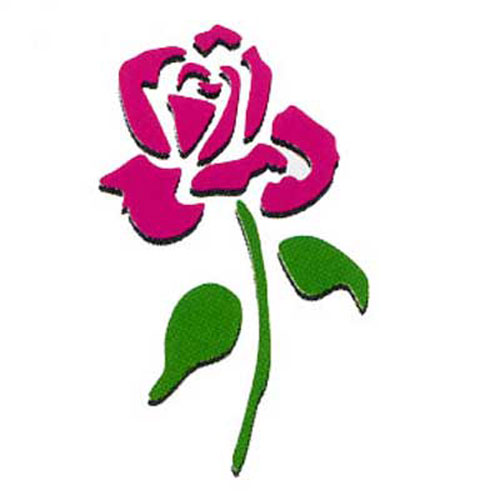 93807 Ezcut Embossing Plate Rose