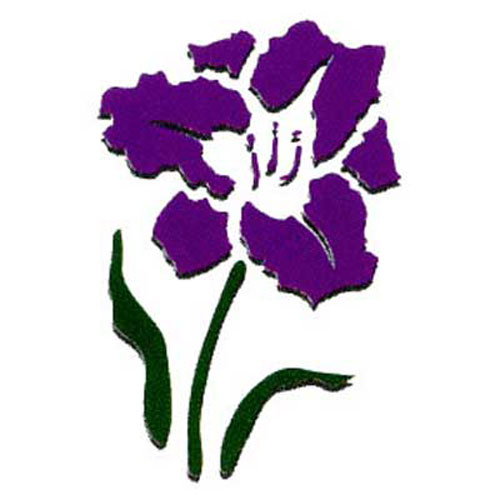 93811 Ezcut Embossing Plate Iris