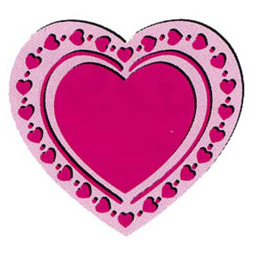 93815 Ezcut Embossing Plate Heart