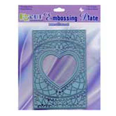 93835 Ezcut Embossing Plate Pattern Heart