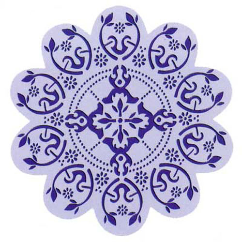 93839 Ezcut Embossing Plate Round Pattern