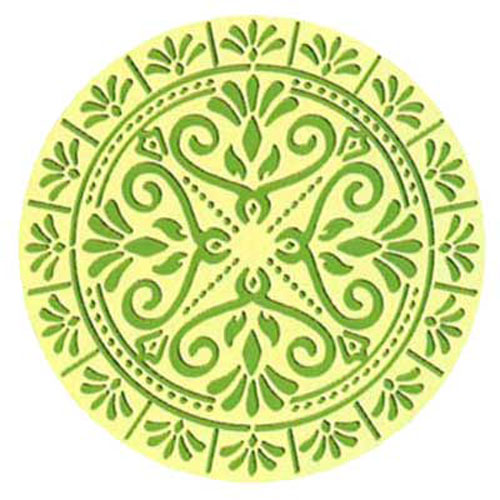 93844 Ezcut Embossing Plate Round Pattern