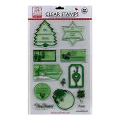 93885 Clear Stamps Xmas Gift Tags 230 X140mm