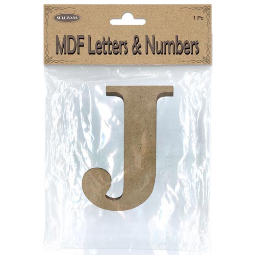 93909 Mdf Letter J 105mm