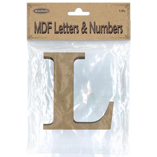 93911 Mdf Letter L 105mm