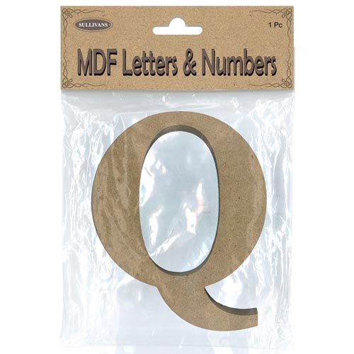 93916 Mdf Letter Q 105mm