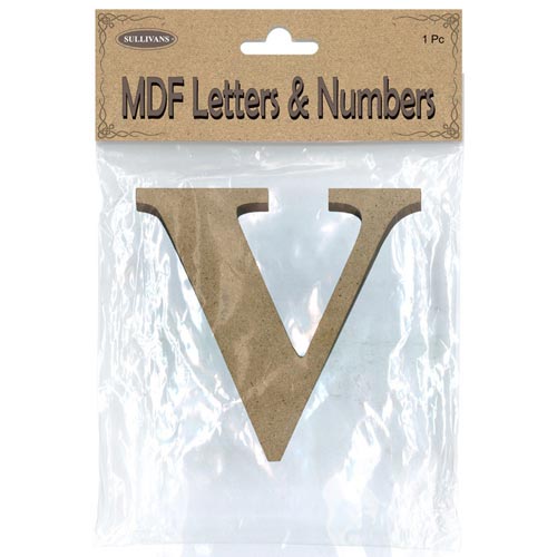 93921 Mdf Letter V 105mm