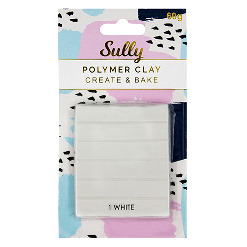 Sully Polymer Clay, White- 60g – Lincraft