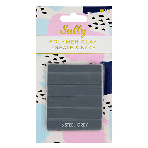 93942 Sully Polymer Clay - 60gm - Steel Grey