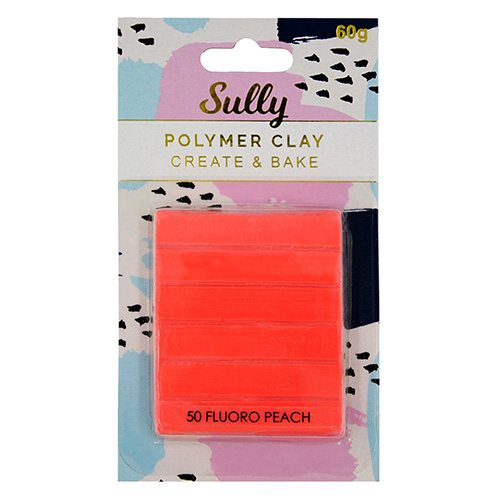93986 Sully Polymer Clay - 60gm - Fluro Peach
