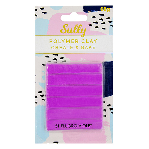 93987 Sully Polymer Clay - 60gm - Fluro Violet
