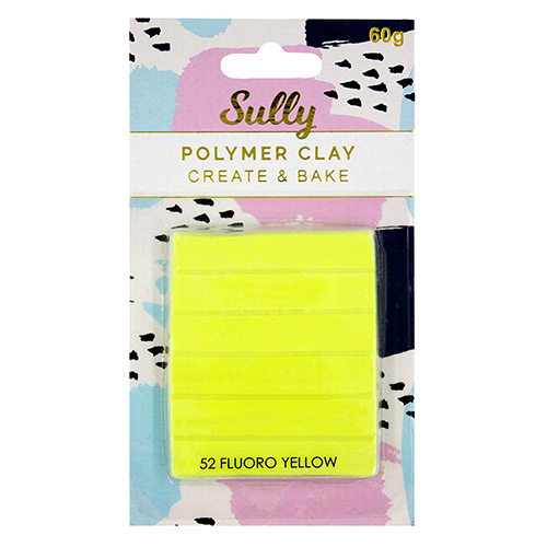 93988 Sully Polymer Clay - 60gm - Fluro Yellow