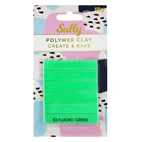 93989 Sully Polymer Clay - 60gm - Fluro Green