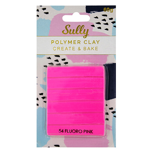 93990 Sully Polymer Clay - 60gm - Fluro Pink