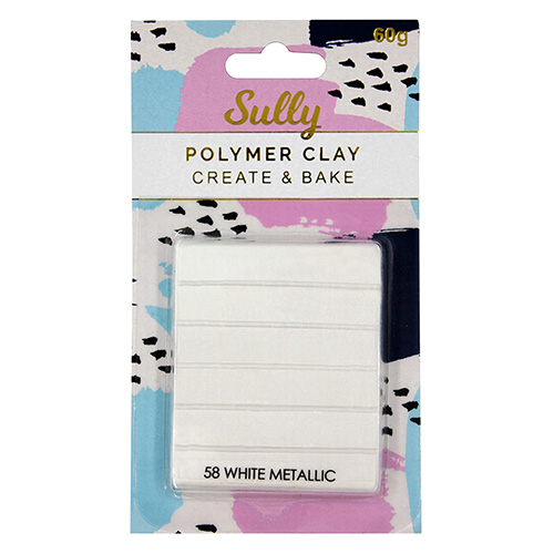93994 Sully Polymer Clay - 60gm - Metallic White