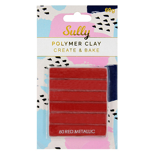 93996 Sully Polymer Clay - 60gm - Metallic Red 