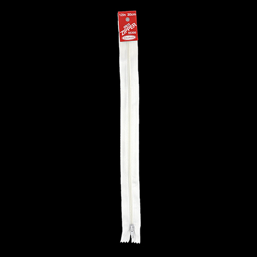 95300 Sullivans 30cm Nylon Dress Zipper - White