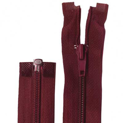 95702 Sullivans 25cm Open End Zipper - Maroon