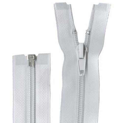 95751 Sullivans 45cm Open End Zipper - White