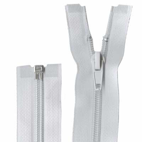 95768 Sullivans 50cm Open End Zipper - White