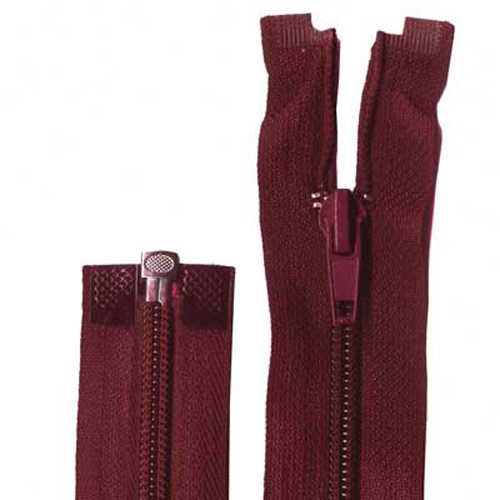 95770 Sullivans 50cm Open End Zipper - Maroon