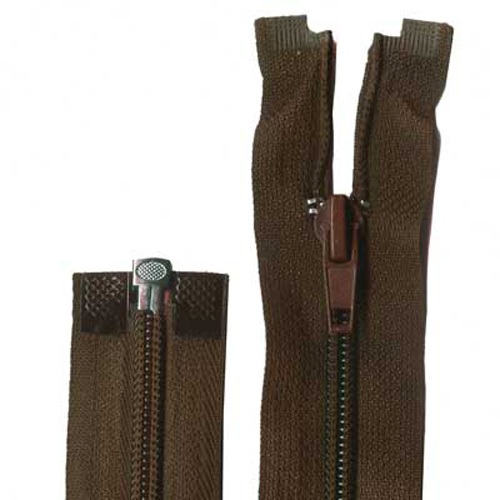 95772 Sullivans 50cm Open End Zipper - Chocolate