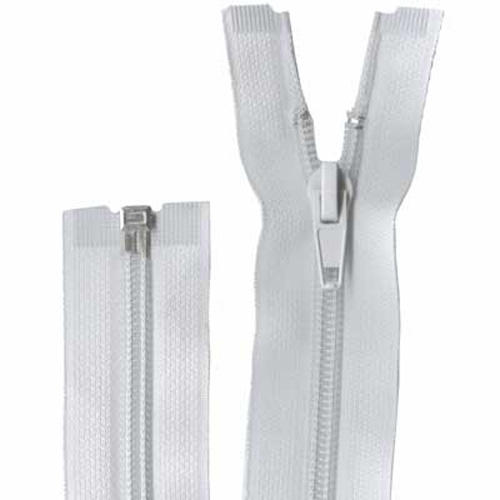 95785 Sullivans 55cm Open End Zipper - White