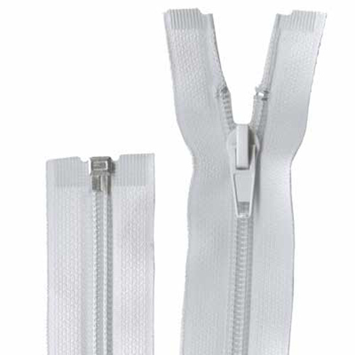 95802 Sullivans 60cm Open End Zipper - White