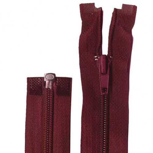 95804 Sullivans 60cm Open End Zipper - Maroon