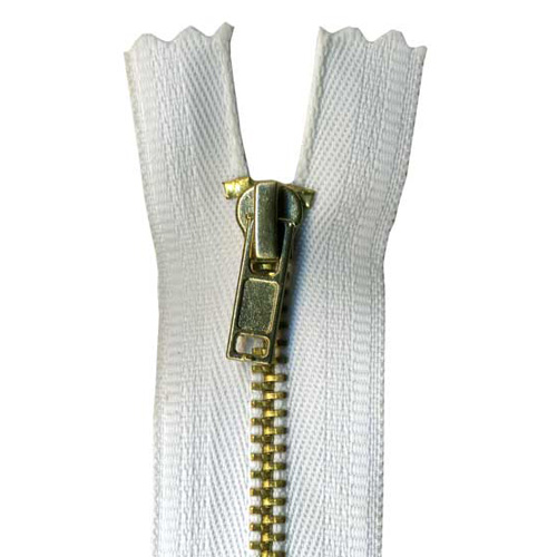 95837 Sullivans 15cm Trouser Zip - White