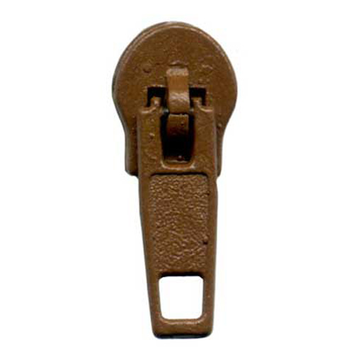 96015 Sullivans Continuous Zipper Sliders - Light Brown - 100pcs