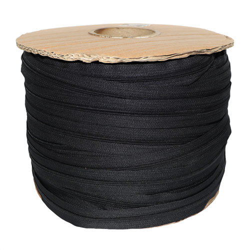 96026 Sullivans Continuous Zipping Roll - Black - 250m