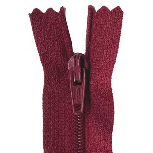 96355 Sullivans 23cm Bulk Nylon Dress Zipper - Maroon