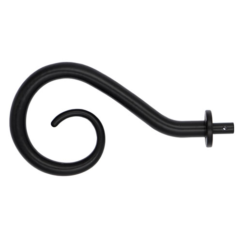 97263 Sullivans Shepherds Crook Spigot Finial - 1pcs - Black - 108mmx60mm