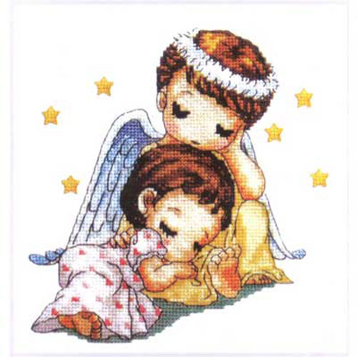 97811 Ruyishijia Ruyi Cross Stitch Kits - Little Angels - 28cmx36cm