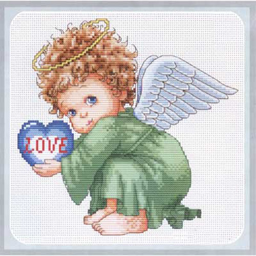 97842 Ruyishijia Ruyi Cross Stitch Kits - White Winged Angel - 29cmx29cm